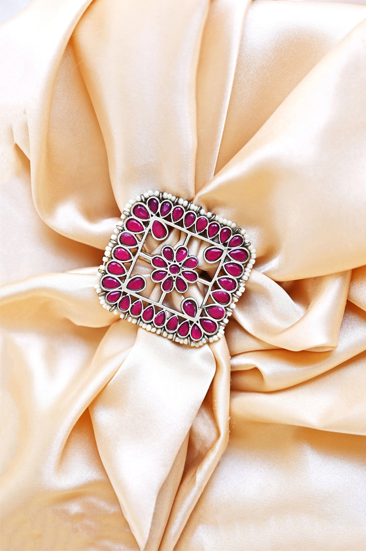 Beaded Elegance Ring