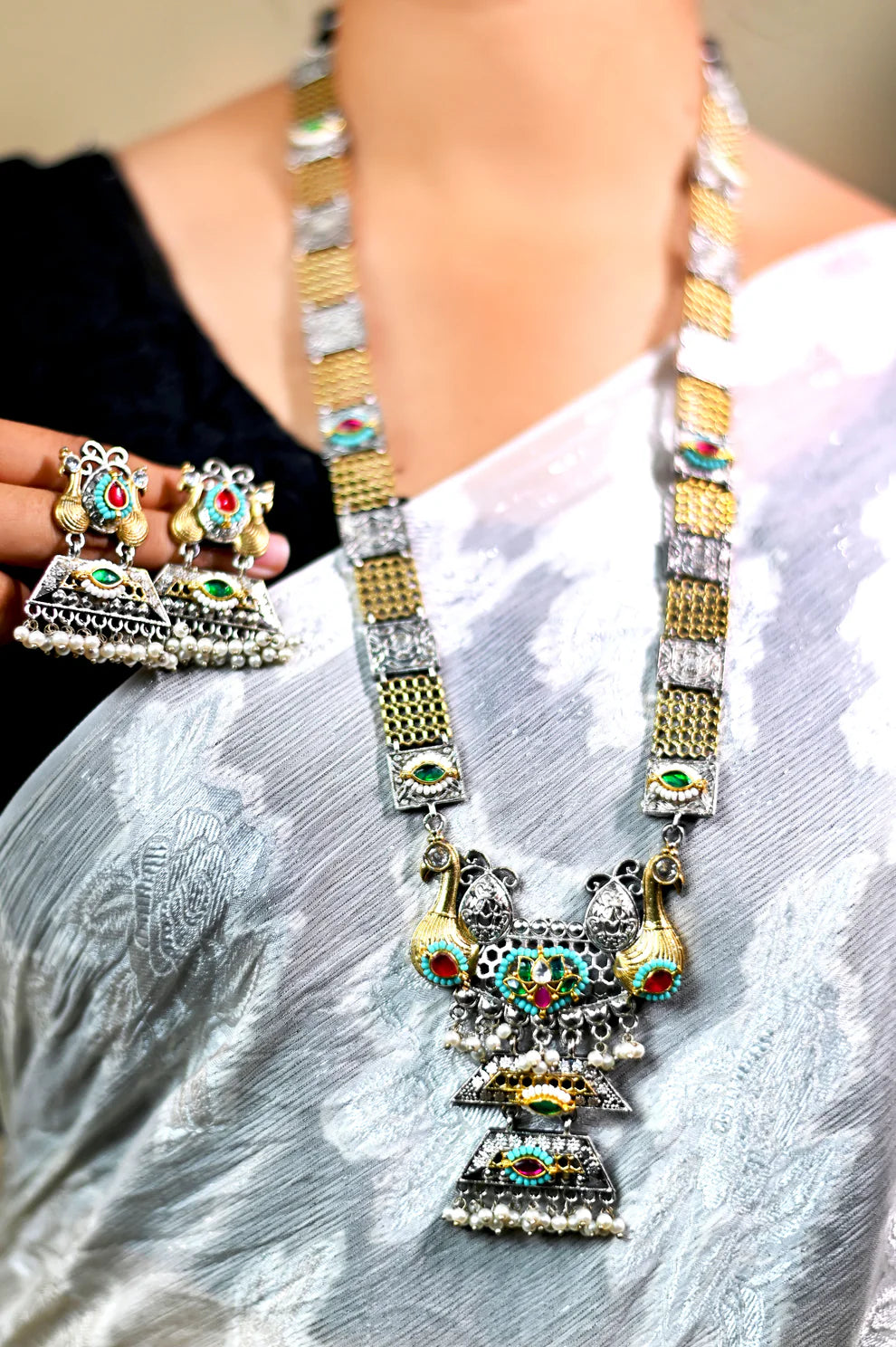 Dual-Tone Kundan Set