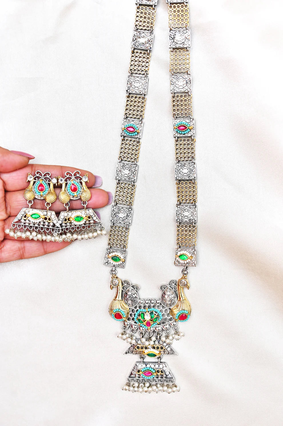 Dual-Tone Kundan Set