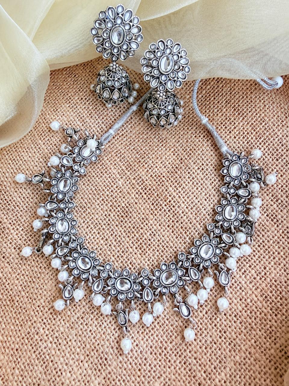 Navratri Special Multicolor Pom-Pom & Mirror Tassel Necklace Set