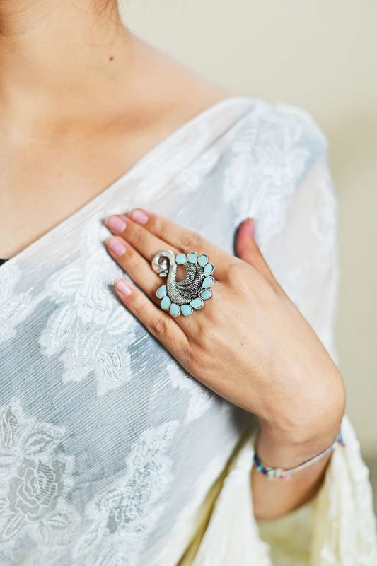 Peacock Elegance Ring