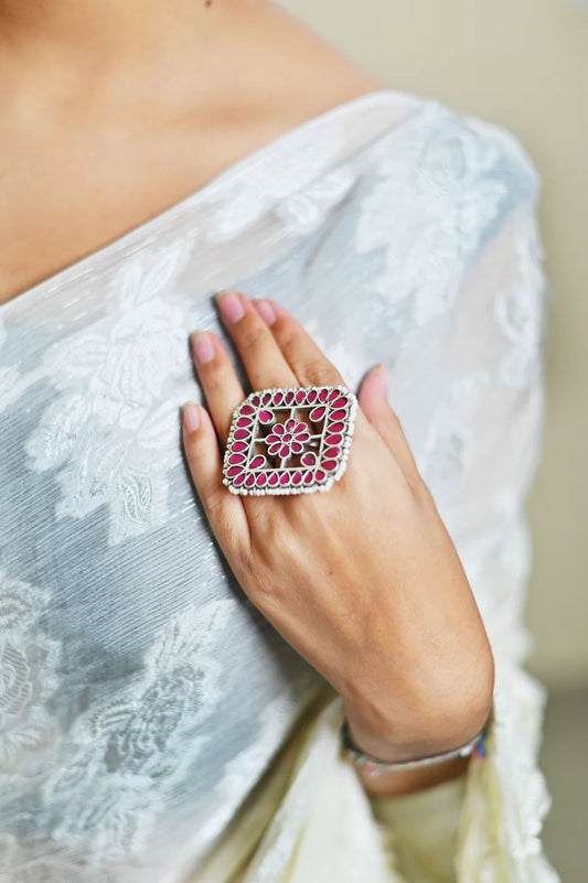 Beaded Elegance Ring