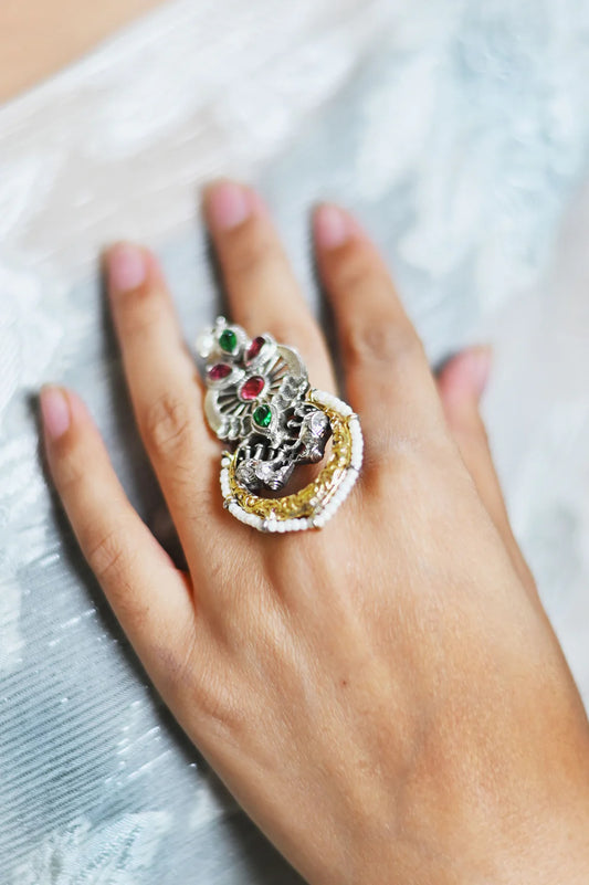 Elephant Emblem Ring