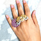 Peacock Kundan Ring