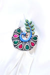 Peacock Grace Ring