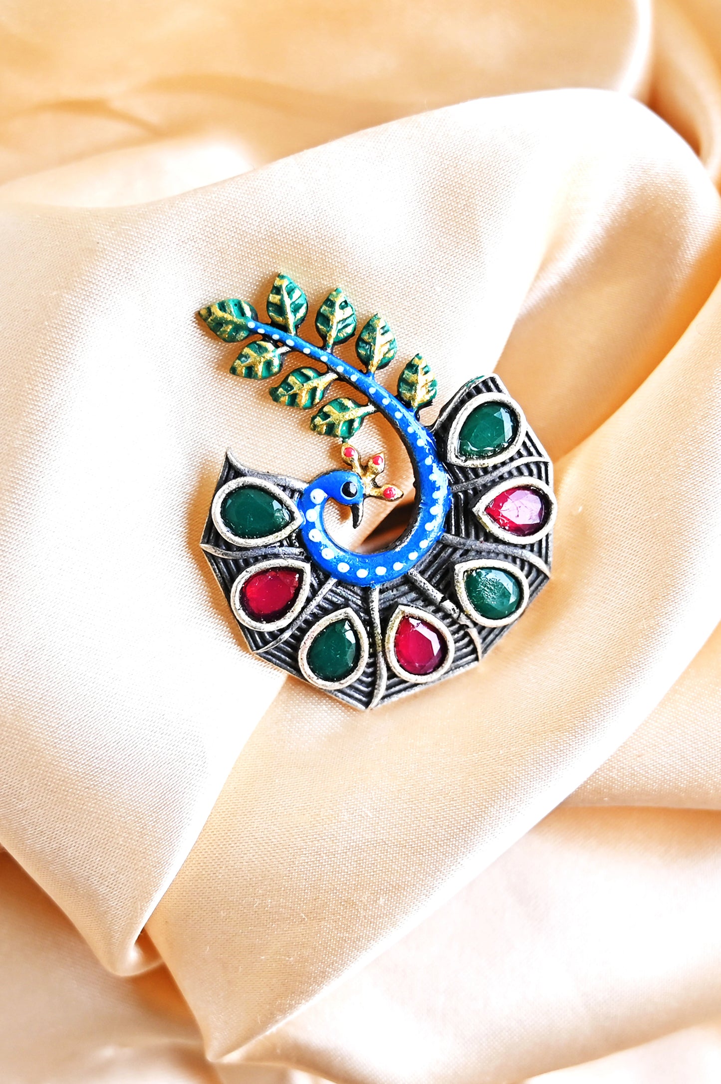 Peacock Grace Ring