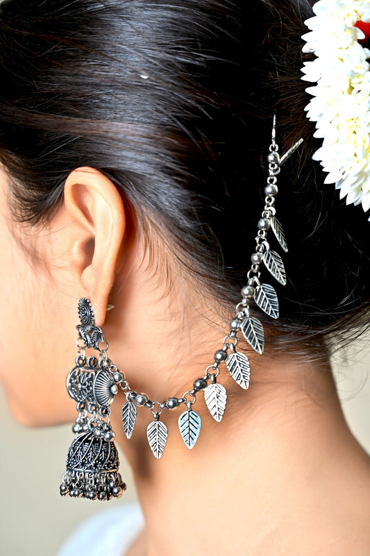 Leaf Chain Jhumkas