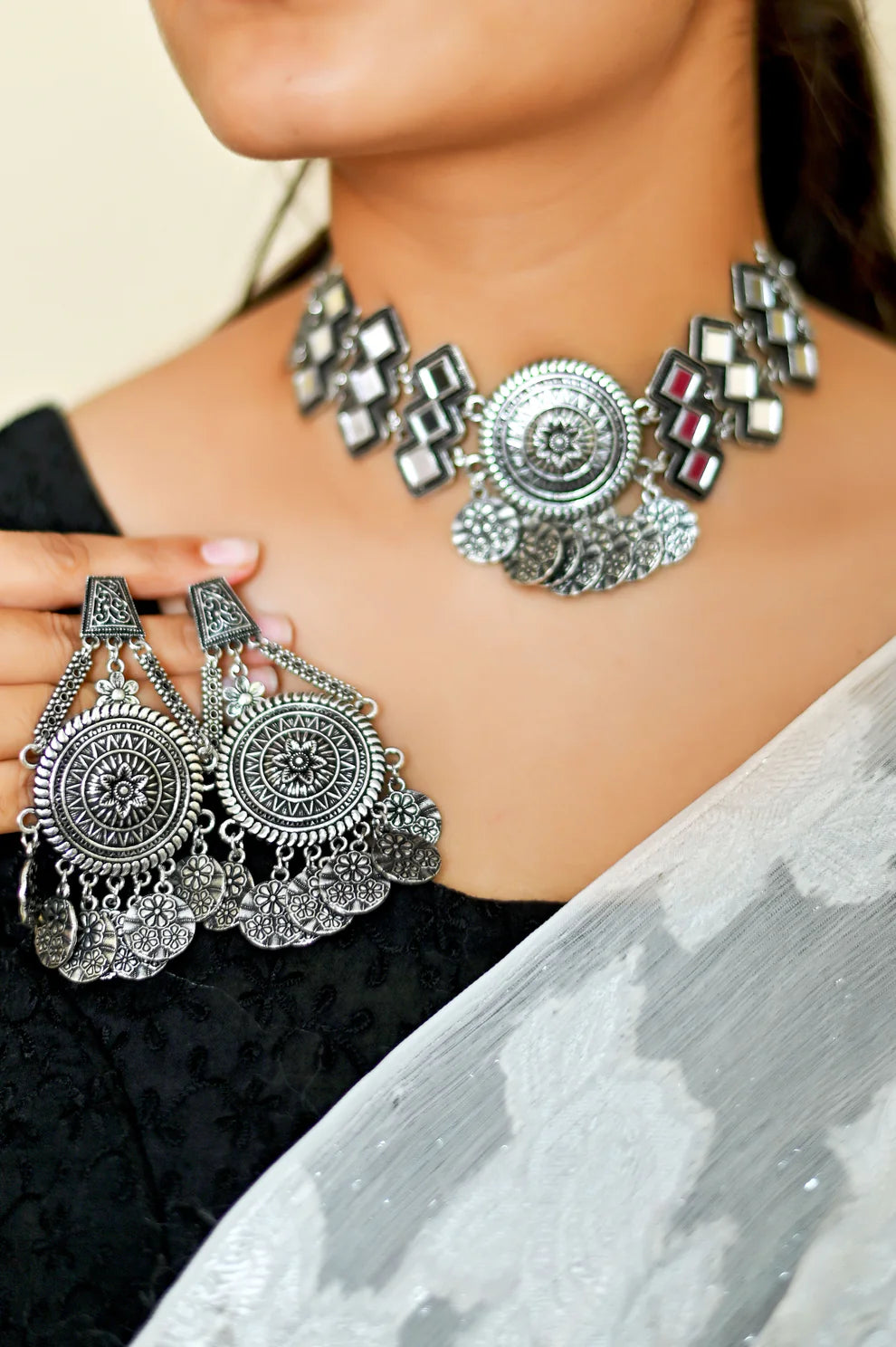 Mirror Charm Necklace