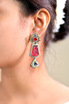 Richa Mozonite Kundan Earrings