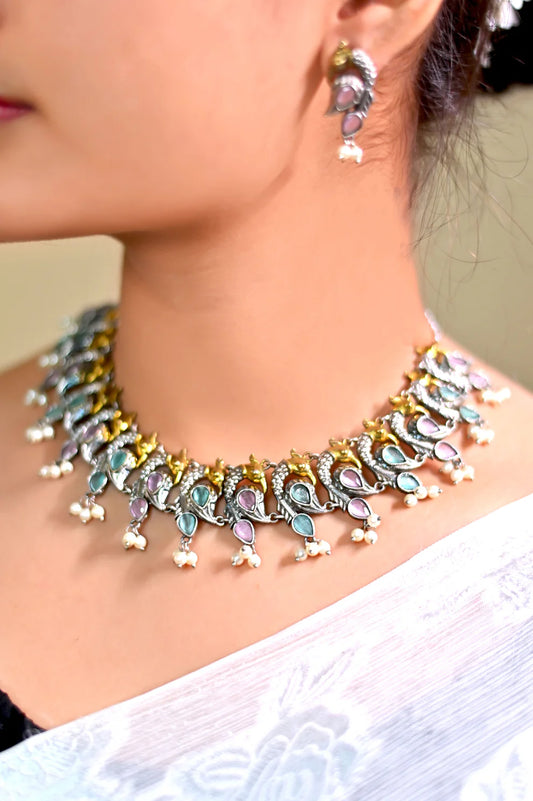 Peacock Light Grace Choker