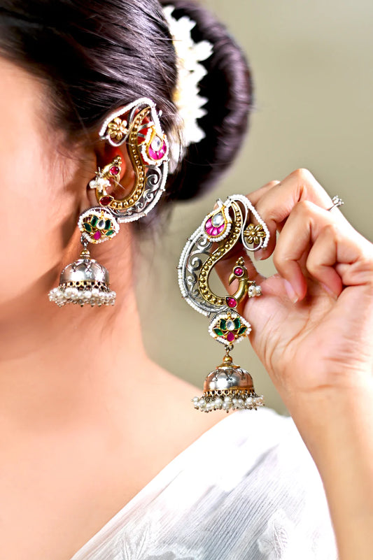 Pachi Kundan Earcuff
