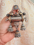 Tribal Boho Dual Tone Heavy Statement Choker for Garba