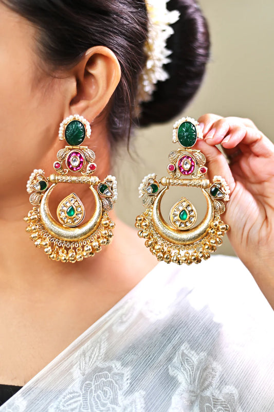Inayat Pachi Kundan Earrings