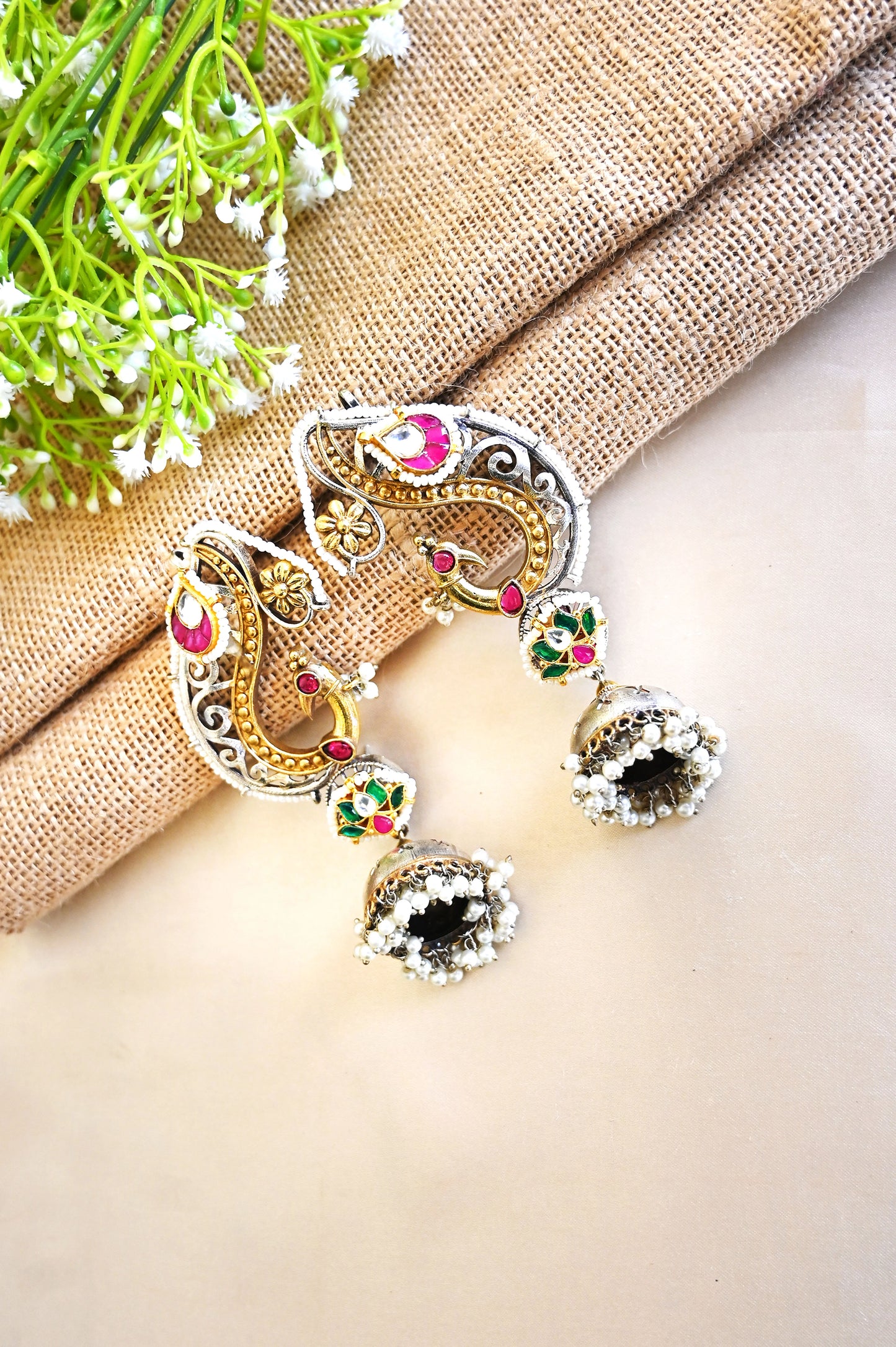 Pachi Kundan Earcuff