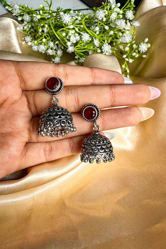 Noor Emerald Jhumkis