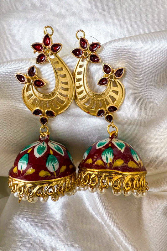 Peacock Jhumkas