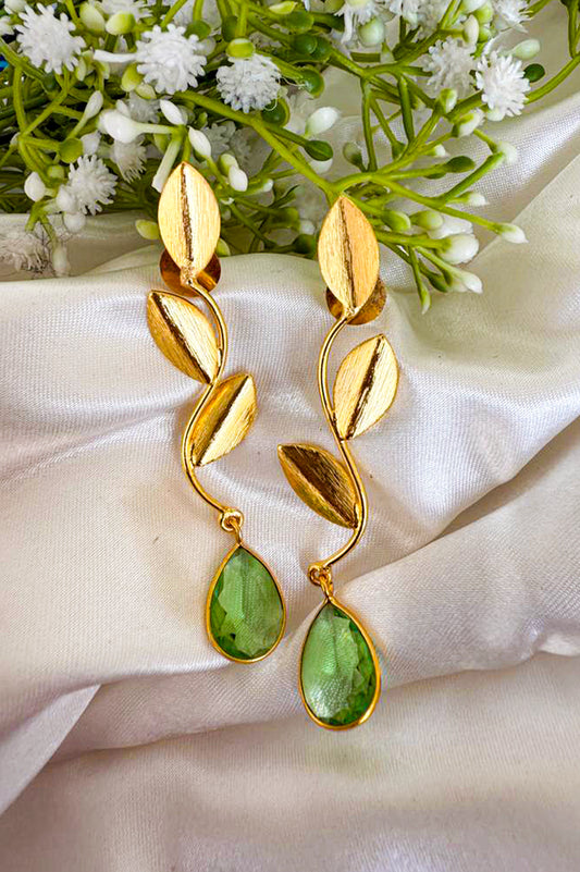 Vrinda Leafdrop Earrings