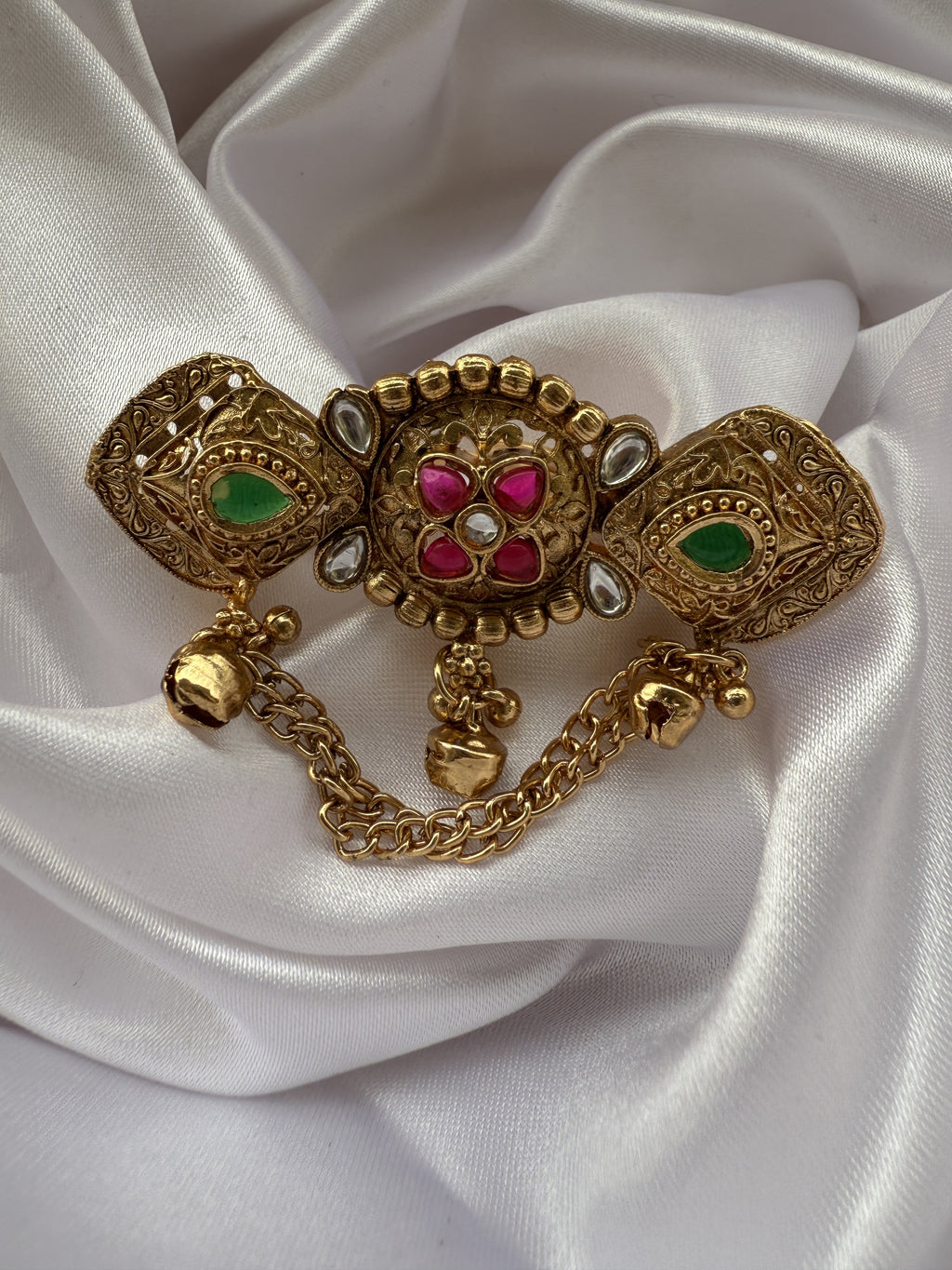 Antique Peacock Saree Brooch