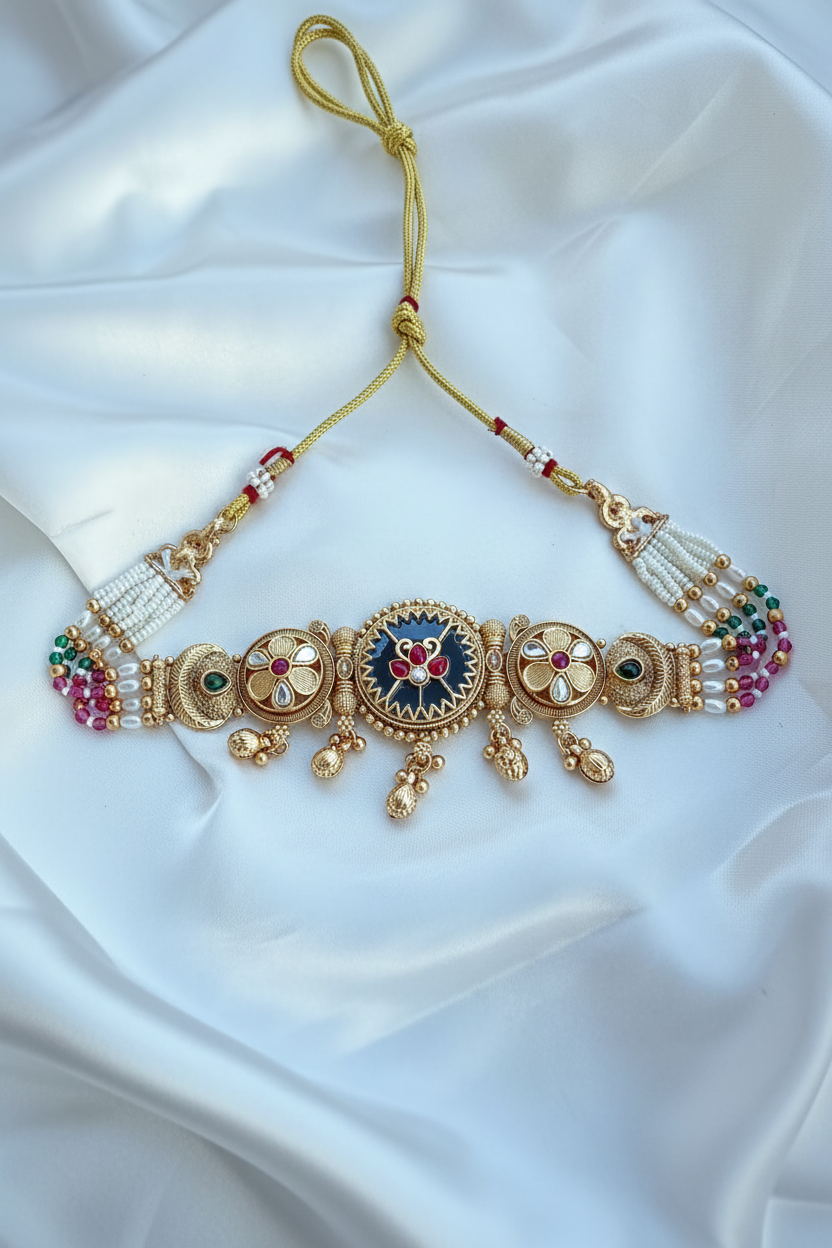 Multicolour Traditional Kamarband Waist Belt