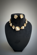 Organic Champagne Stone Necklace Set
