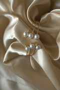 Oxidised Silver Pearl Jhumka Earrings