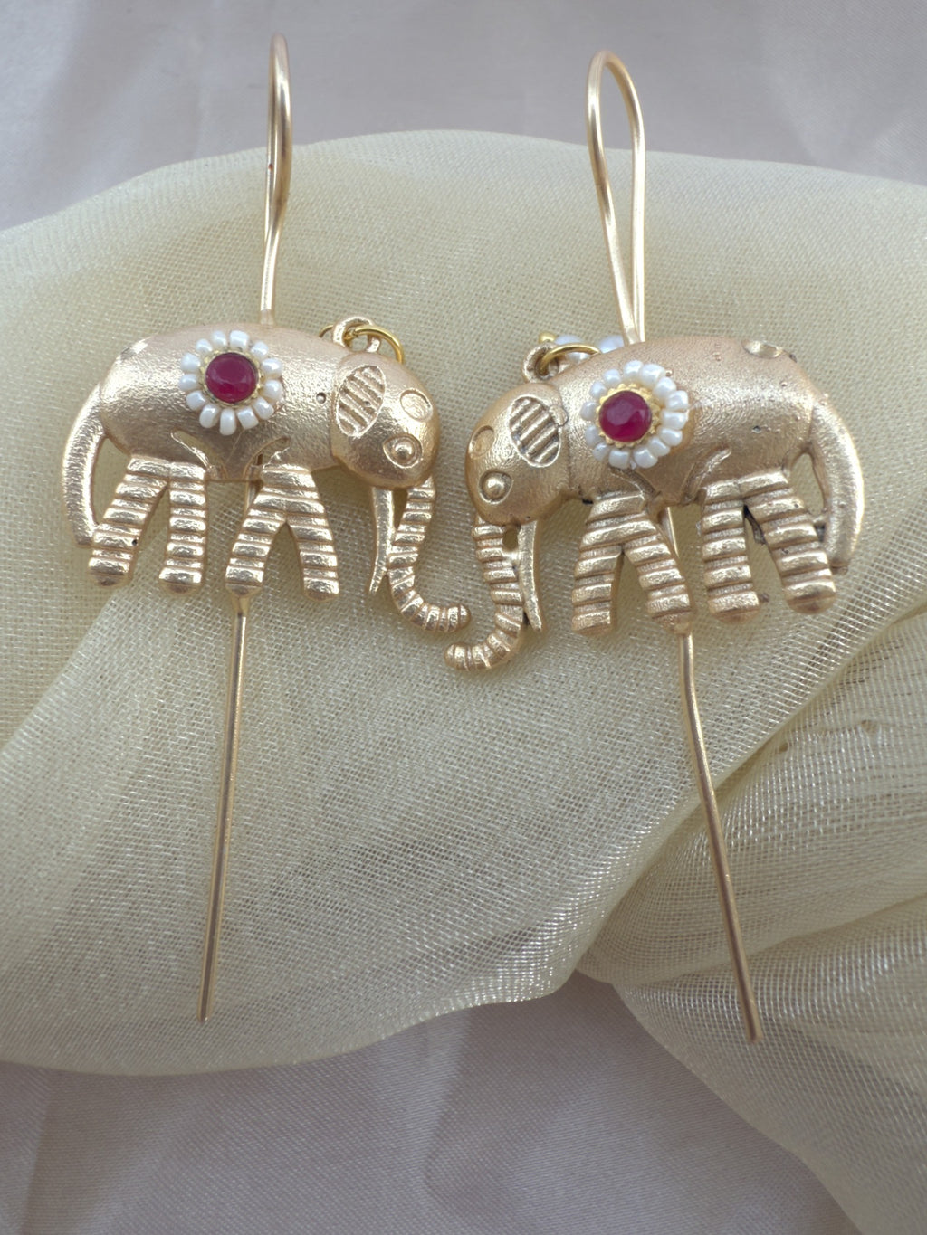 Elephant Charm Hair Pin Set
