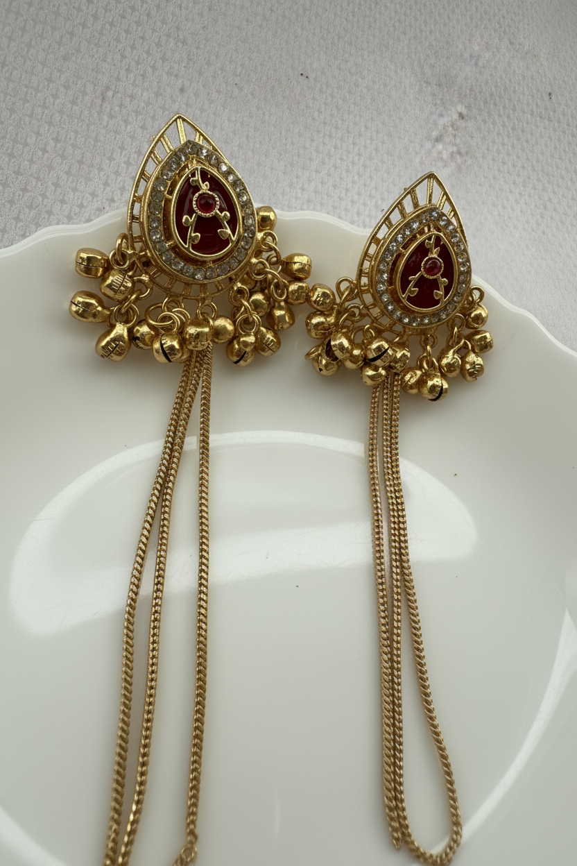 Kavya Earrings - White